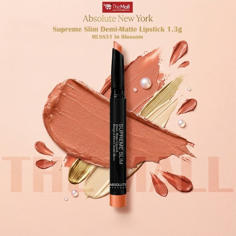 Absolute New York Supreme Slim Demi-Matte Lipstick 1.3g - MLSS51 In Blossom_img_1