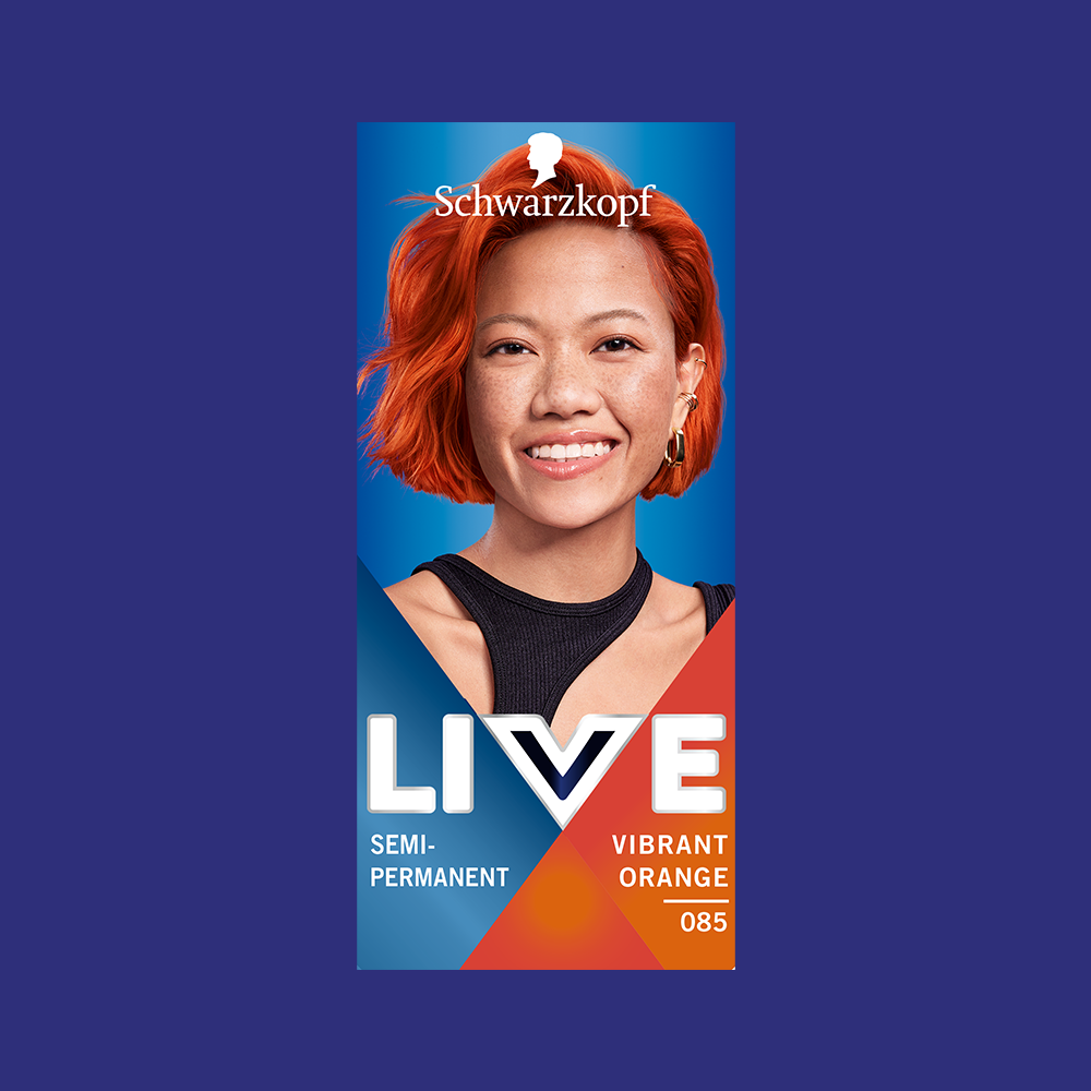 Schwarzkopf LIVE Ultra Brights Vibrant Orange Semi-Permanent Hair Dye 085