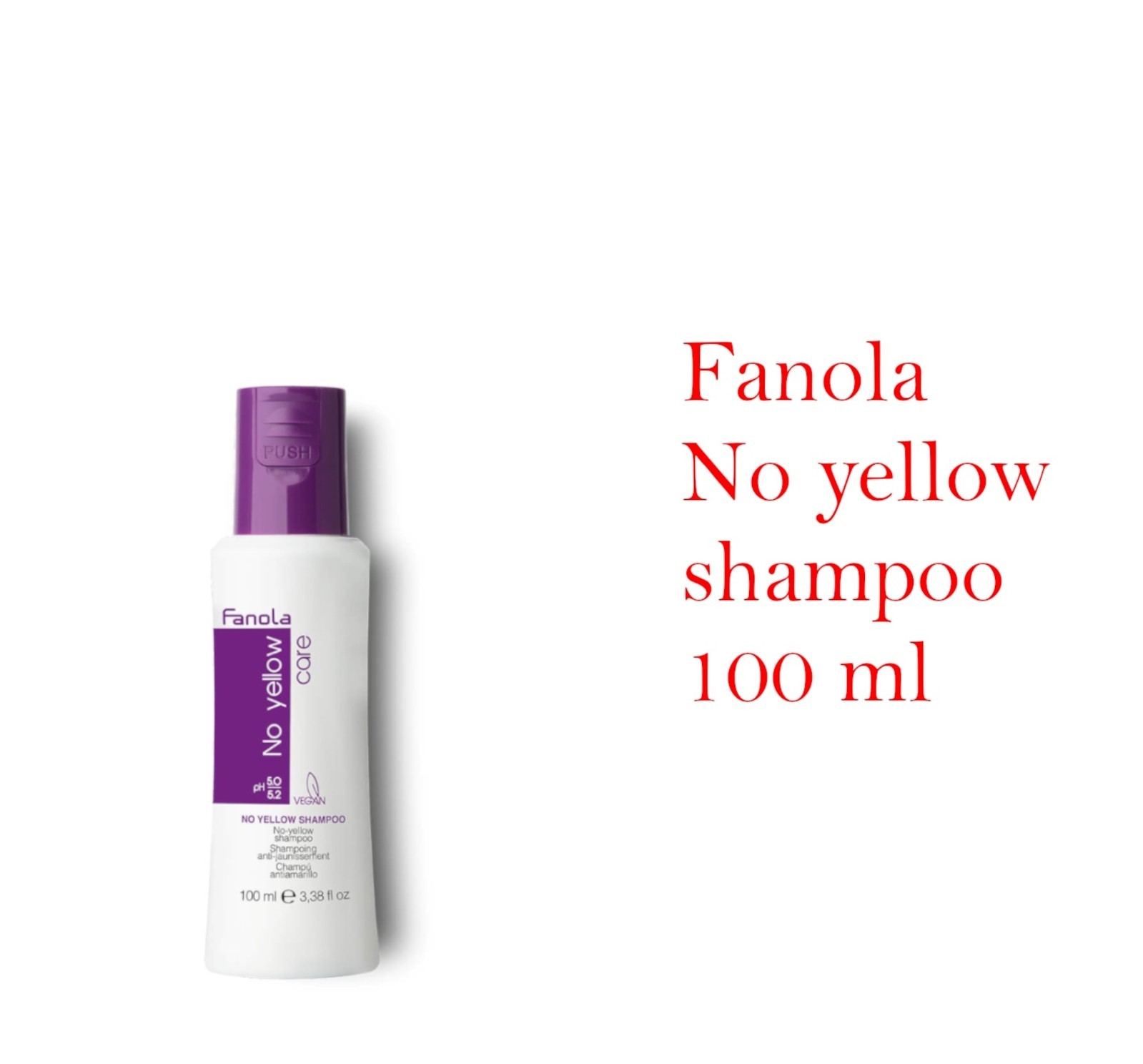 iFanola No Yellow Purple Shampoo, Anti-Brass Hair Toner, Travel Size 100ml_img_1