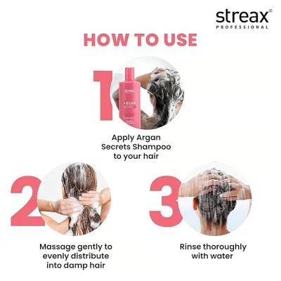 Streax Argan Secrets Moisturising Shampoo For Colour Treated Hair 1.5L_img_1