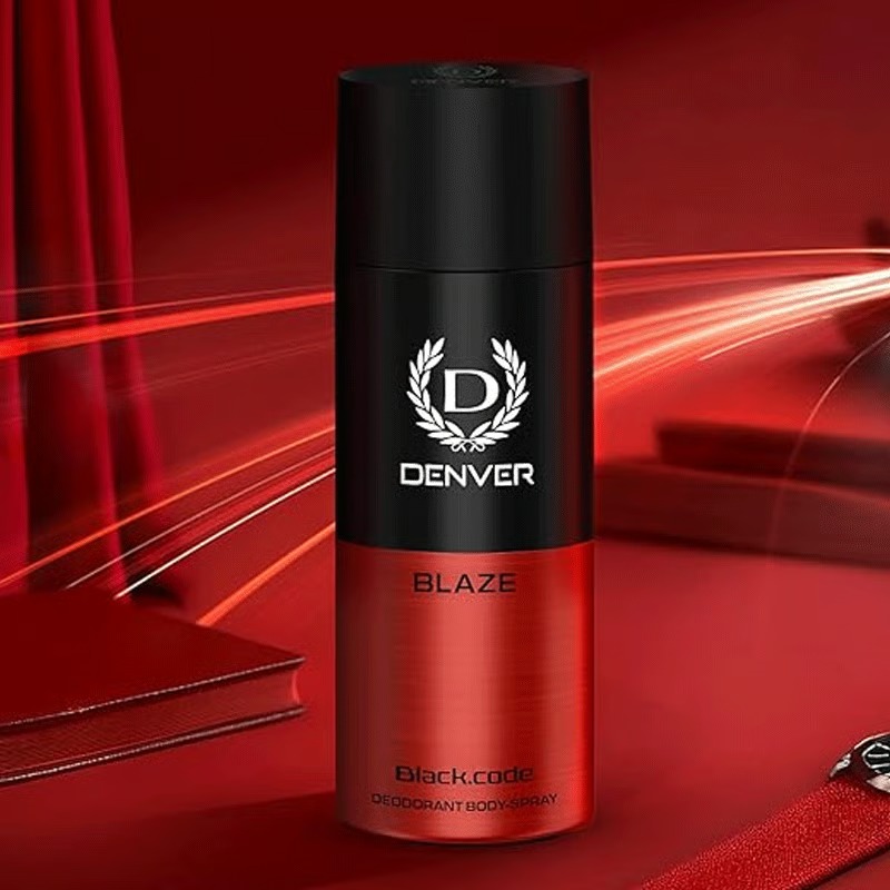 Denver Black Code Deodorant Body Spray 150ml - Blaze_img_1