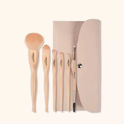 Absolute New York Makeup Brushes Set For Eye And Face 6pcs - STMABE04_img_1