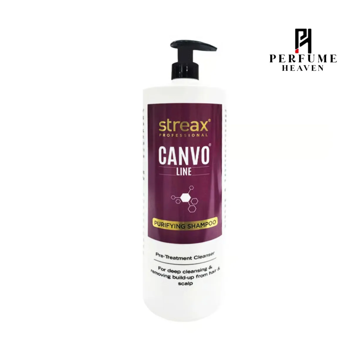 Streax Canvo Line Purifying Shampoo For Deep Cleansing & Removing Build Up From Hair & Scalp 1.5L