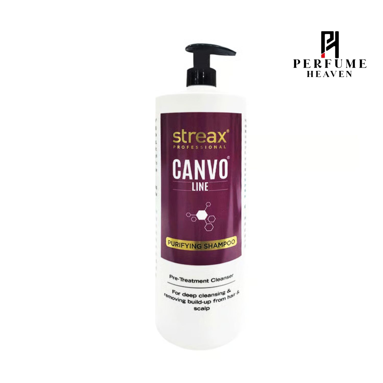 Streax Canvo Line Purifying Shampoo For Deep Cleansing & Removing Build Up From Hair & Scalp 1.5L
