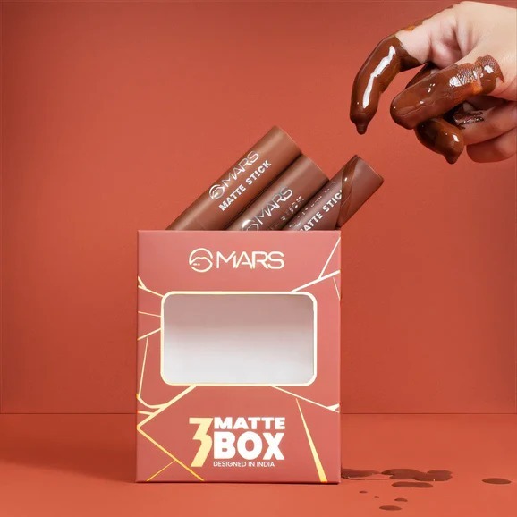 MARS Matte Box Set of 3 Lipsticks – 04 Browns_img_1