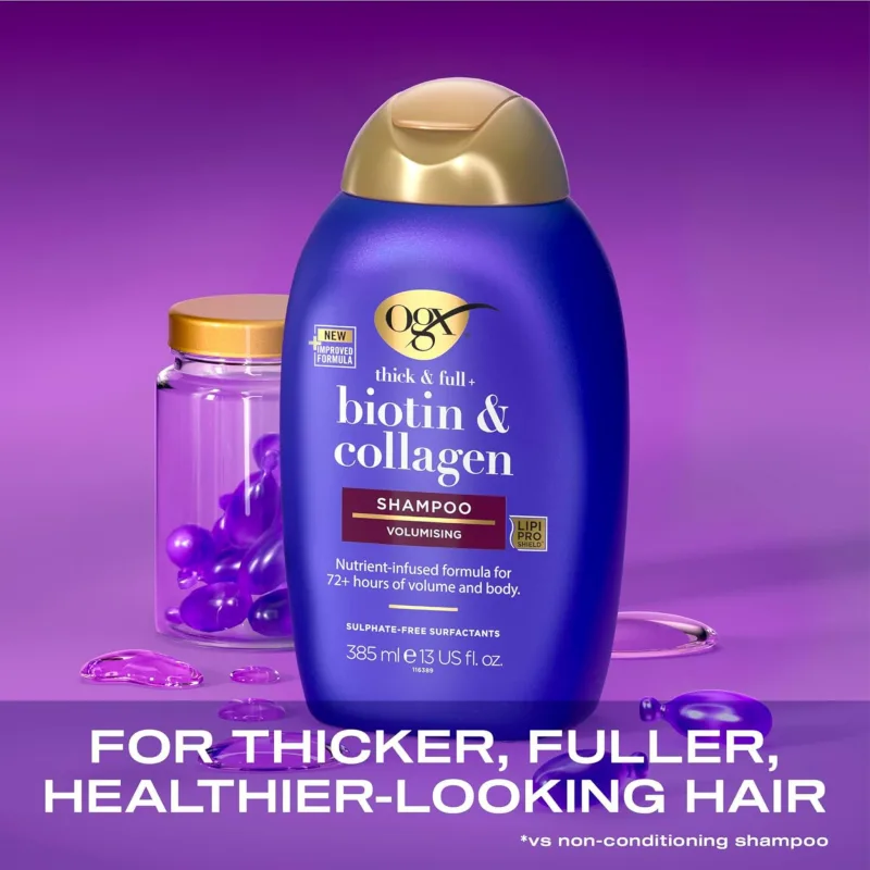 OGX Thick & Full + Biotin & Collagen Shampoo 385ml