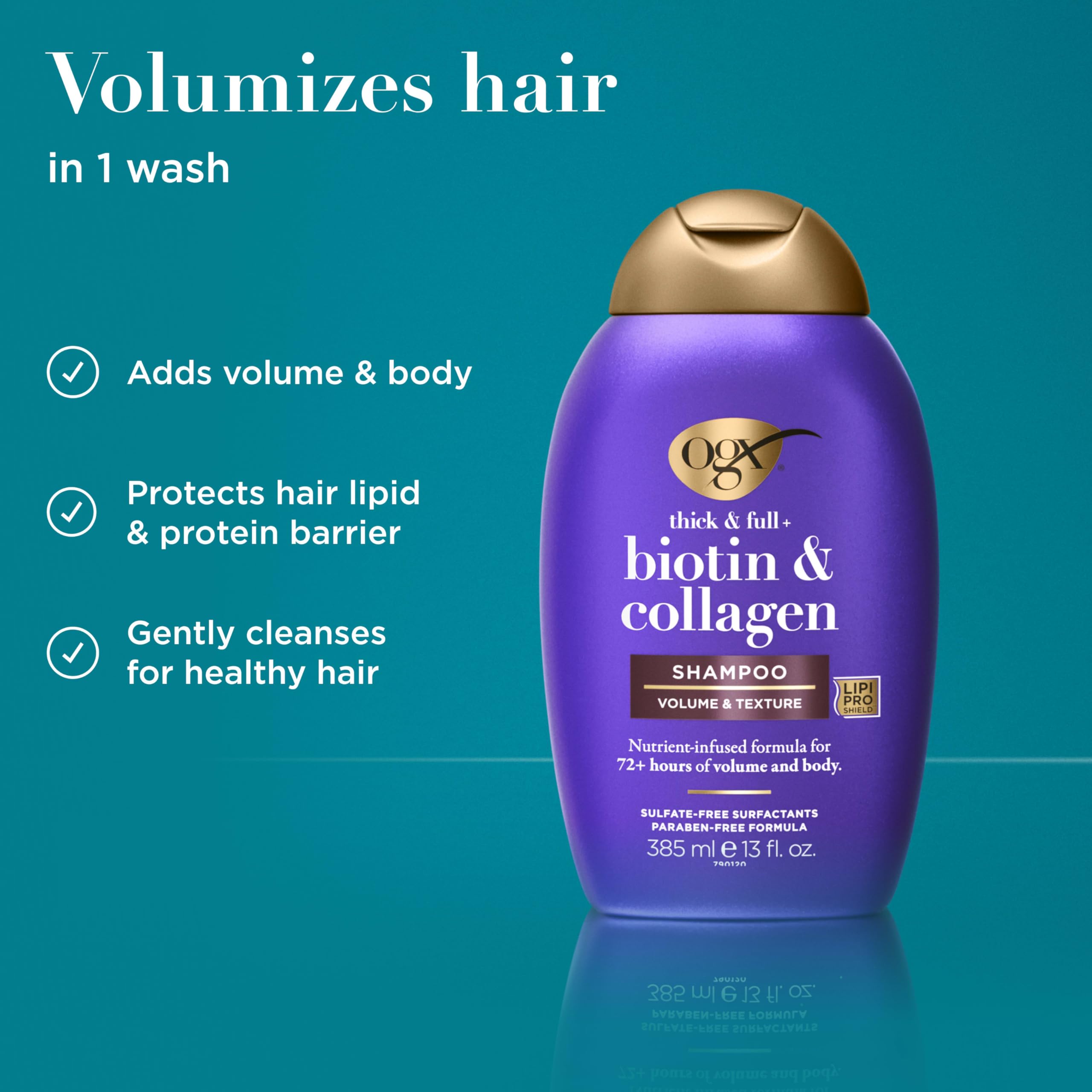 OGX Thick & Full + Biotin & Collagen Shampoo 385ml_img_1