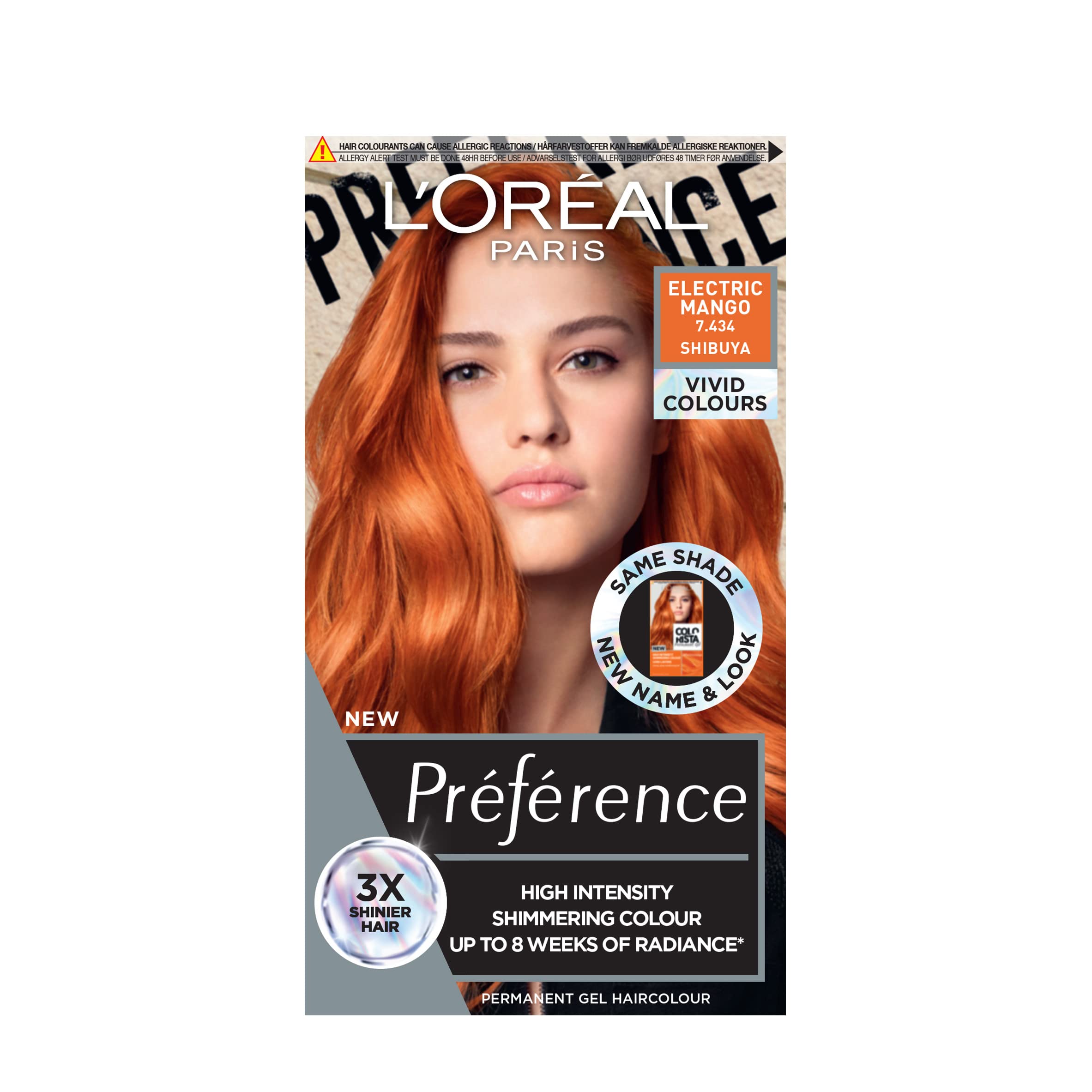 L'Oreal Preference Les Vivids High Intensity Shimmering Colour - 7.434 Electric Mango_img_2