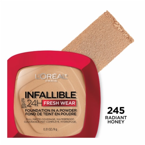 L'Oreal ParisInfallible 24H Fresh Wear Foundation in A Powder, 245 Golden Honey, 9gm_img_0