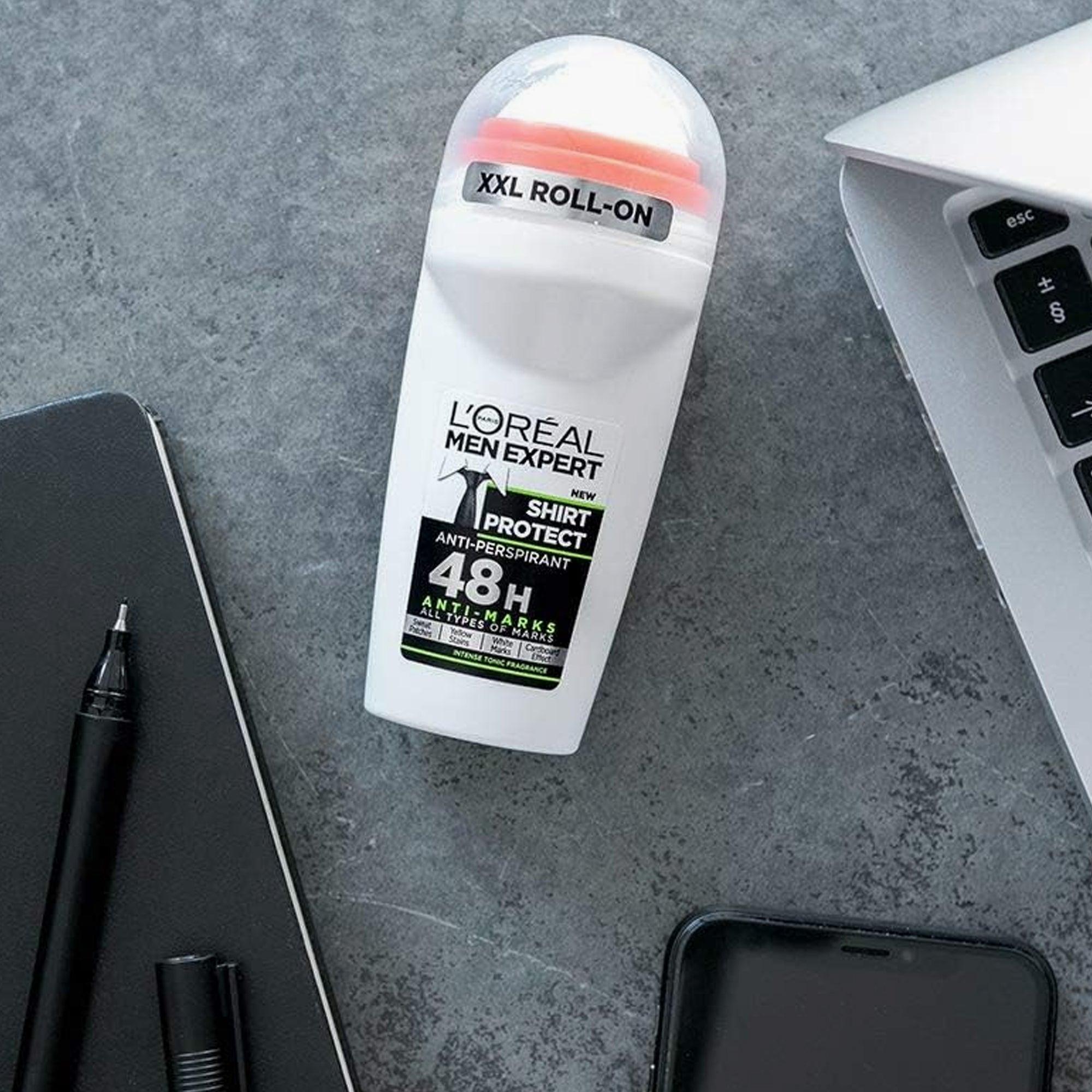 L'Oréal ParisL'Oréal Paris Men Expert 48H Shirt Protect Anti-Perspirant Roll On Deodorant 50ml (UK)_img_2