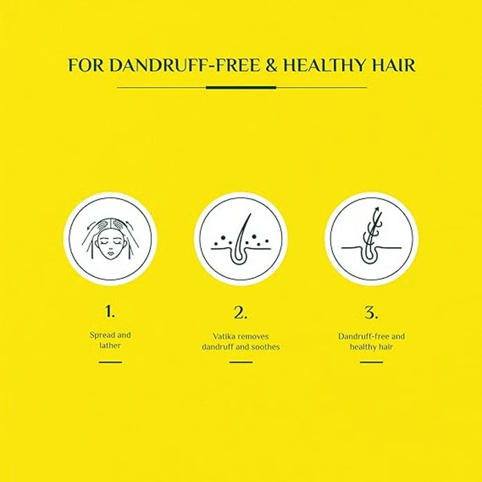 Dabur Vatika Naturals Lemon & Yoghurt Dandruff Guard Shampoo 1000ml_img_1