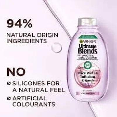 Garnier Ultimate Blends Rice Water Infusion & Starch Shampoo 250ml_img_1