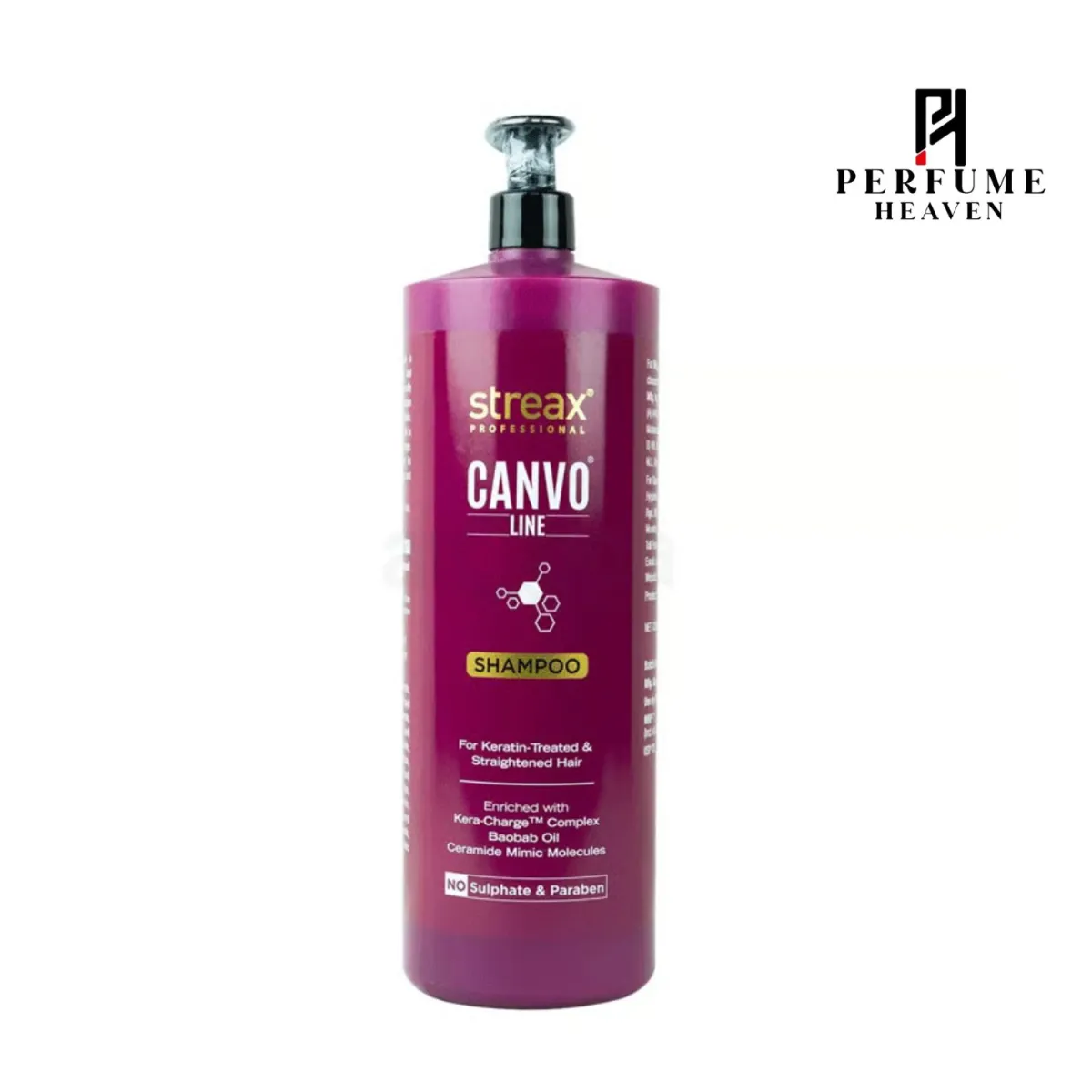Streax Canvo Line Shampoo For Keratin Treated & Straightened hair 1.5L