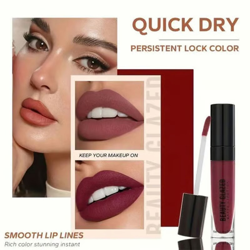Beauty Glazed Matte Lipstick 8g - 117 LOVE_img_1