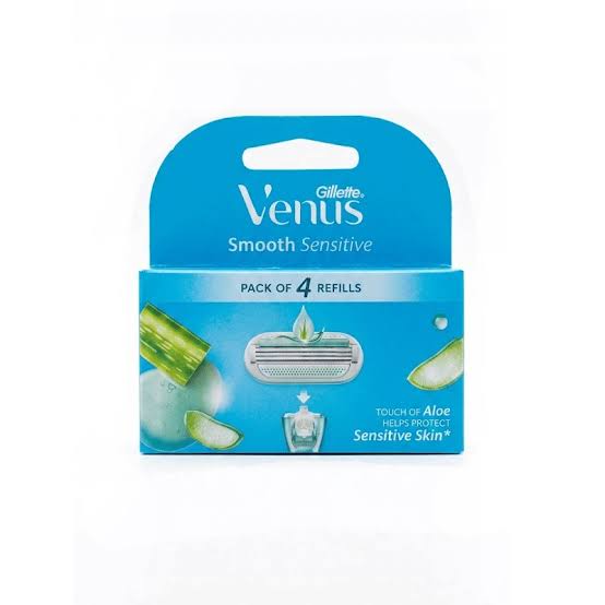 Gillette Venus Smooth 4's Pack Razor Blade Cartridges with Aloe Extracts_img_1