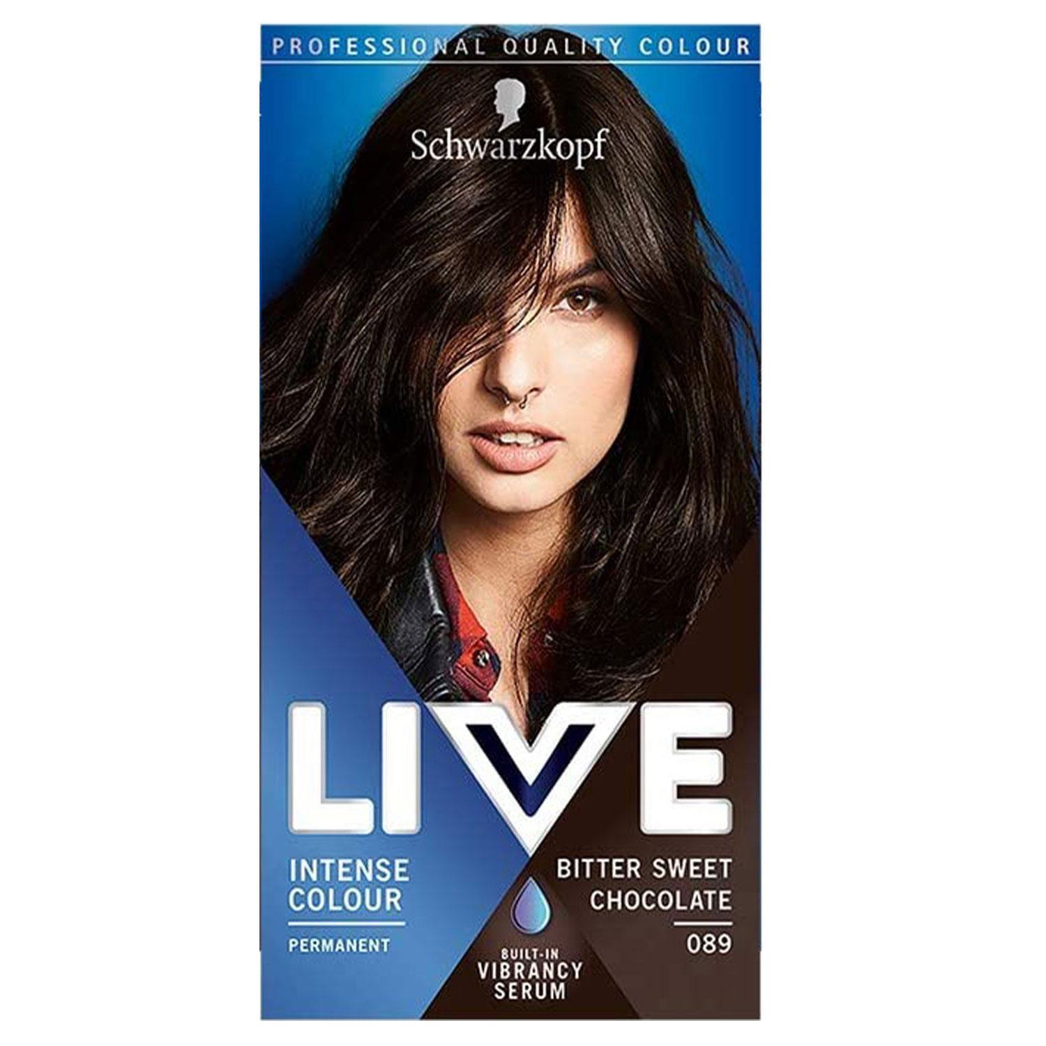 Schwarzkopf Intense Colour Permanent Bitter Sweet Chocolate 089 Hair Dye-Hair Color
