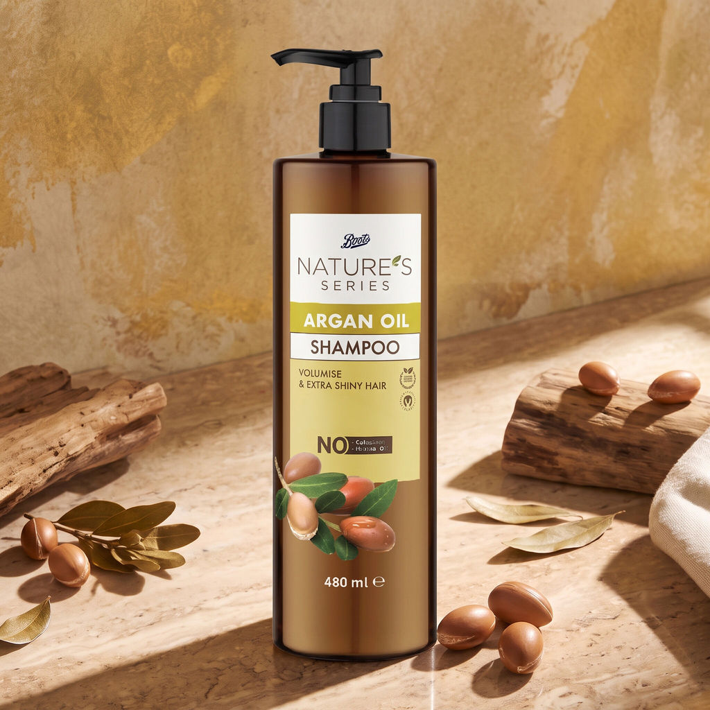 Boots Nature’s Series Argan Oil Shampoo 480ml_img_0