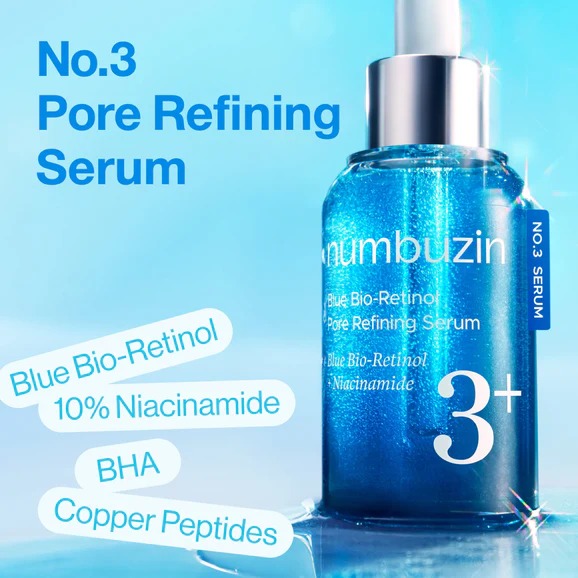 Numbuzin No. 3 Blue Bio-Retinol Pore Refining Serum 30ml_img_1