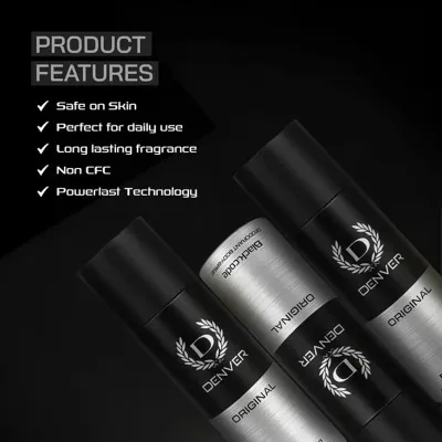 Denver Black Code Deodorant Body Spray 150ml - Original_img_1