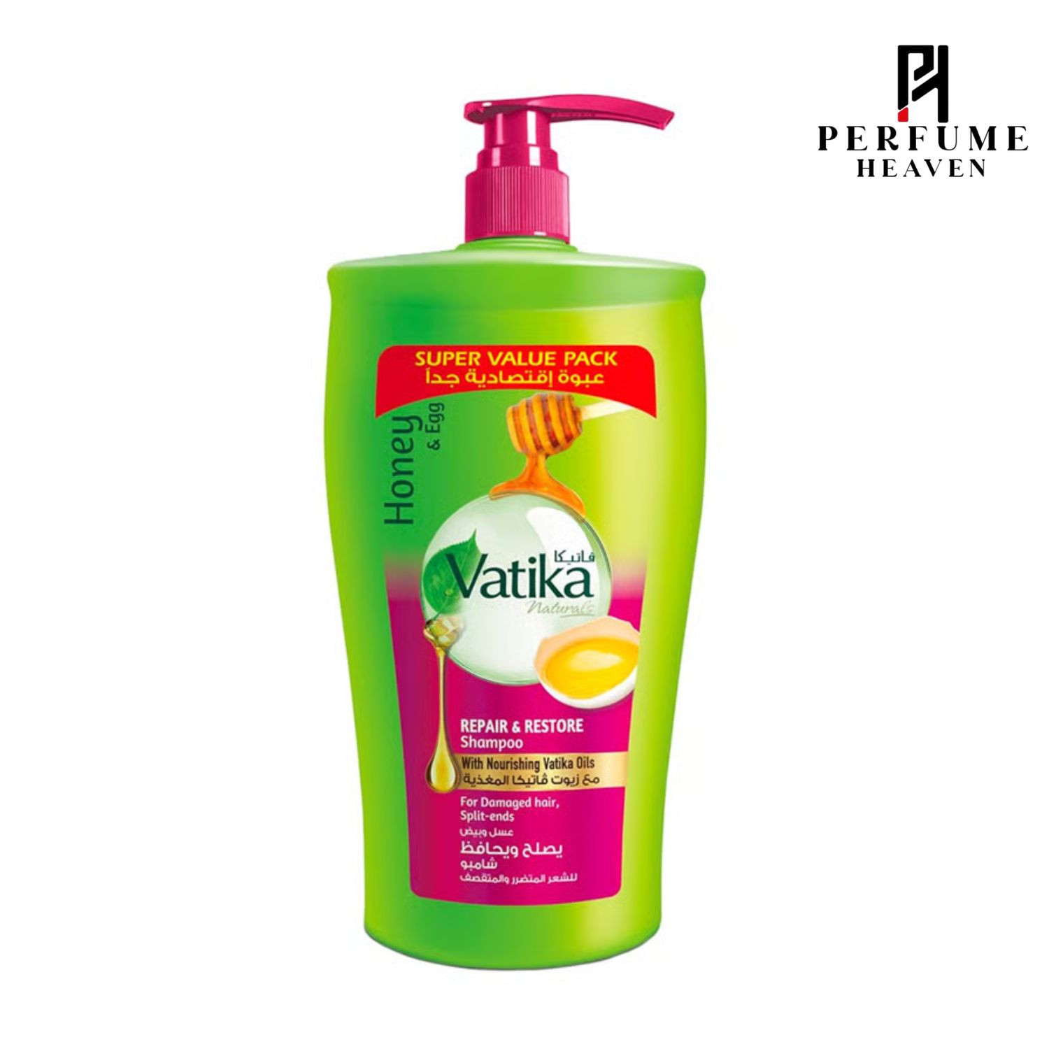 Vatika Honey & Egg Repair & Restore Shampoo for Damaged Hair 1000ml