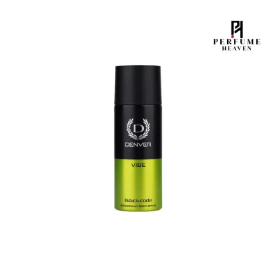 Denver Black Code Deodorant Body Spray 150ml - Vibe_img_0