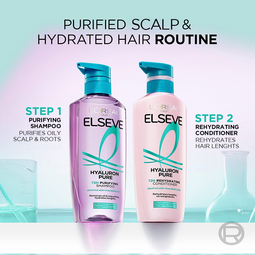 Loreal Paris Elseve Hyaluron Pure 72hr Purifying Shampoo 620ml_img_1