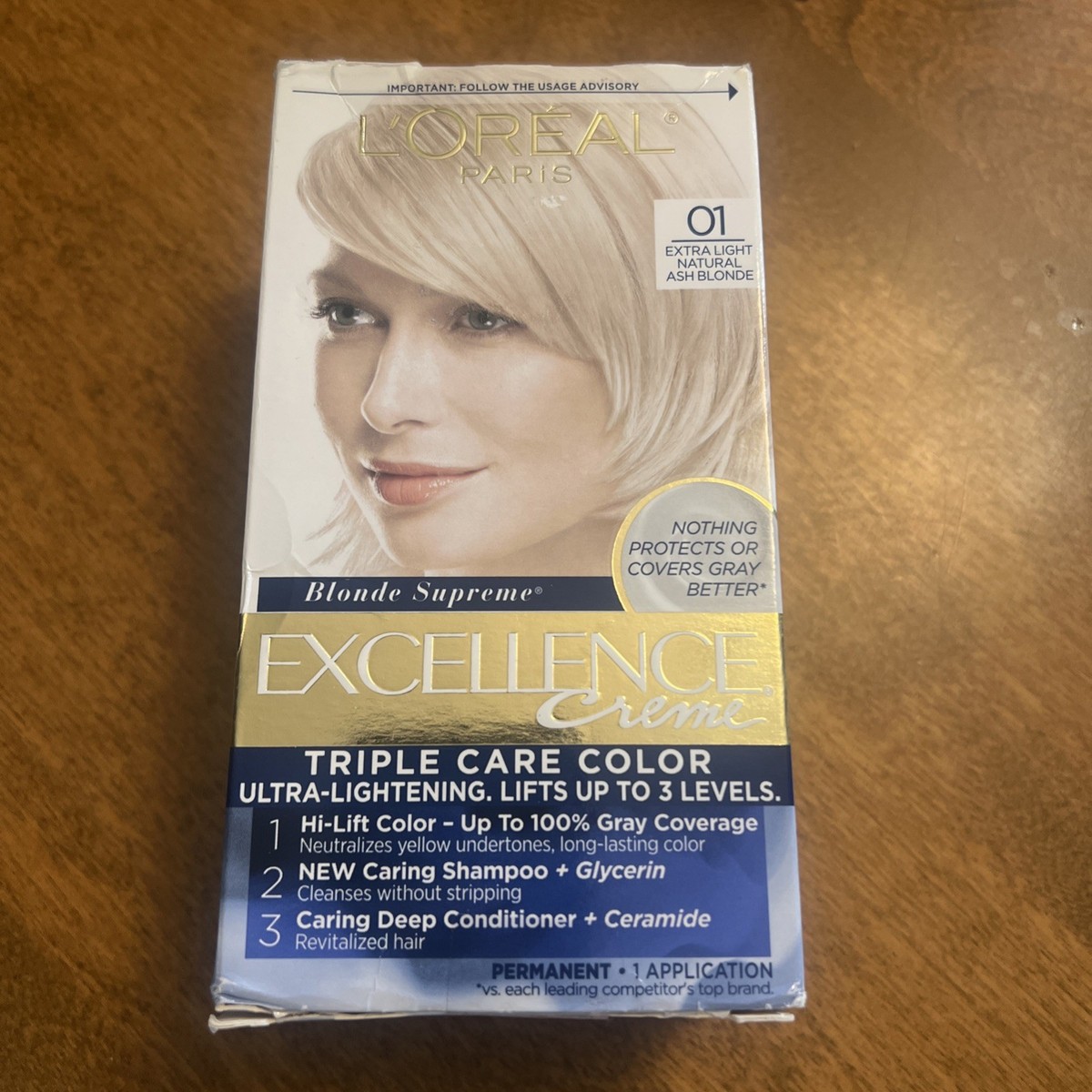 L'Oréal Paris Excellence Créme Permanent Hair Color, 01 Extra Light Ash Blonde_img_2