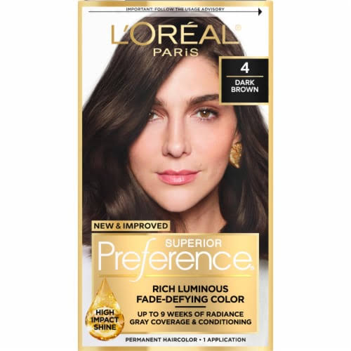 L'Oréal Paris Superior Preference Permanent Hair Color, 4 Dark Brown_img_0