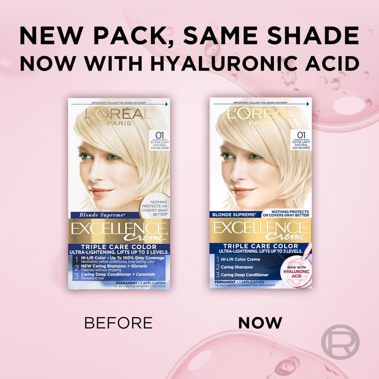 L'Oréal Paris Excellence Créme Permanent Hair Color, 01 Extra Light Ash Blonde_img_3