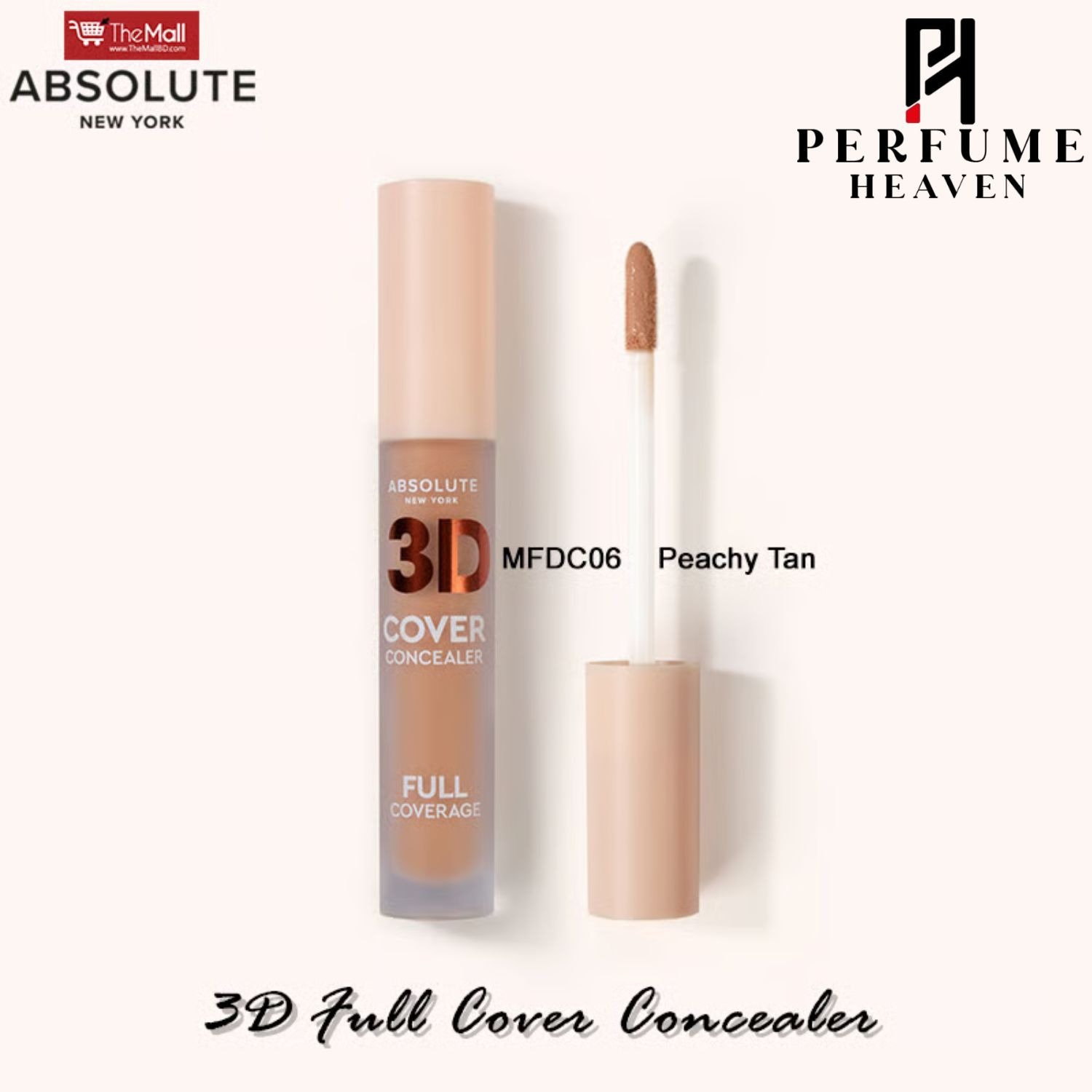 Absolute New York 3D Full Cover Concealer 5.5ml - MFDC06 Peachy Tan_img_0