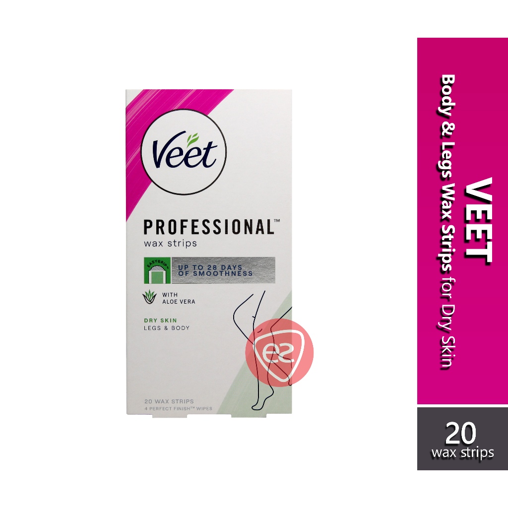 Veet Professional Legs & Body With Aloe Vera 20 Wax Strips_img_1