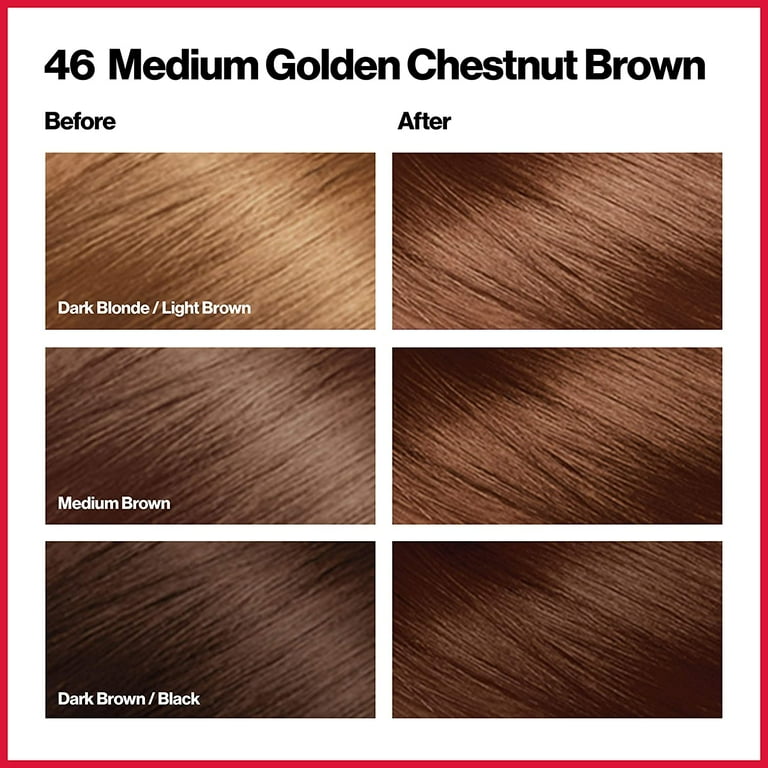 Revlon ColorSilk Beautiful Permanent Hair Color 46 Medium Golden Chestnut Brown_img_1