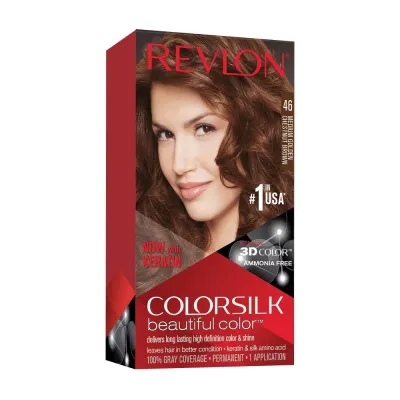 Revlon ColorSilk Beautiful Permanent Hair Color 46 Medium Golden Chestnut Brown_img_0