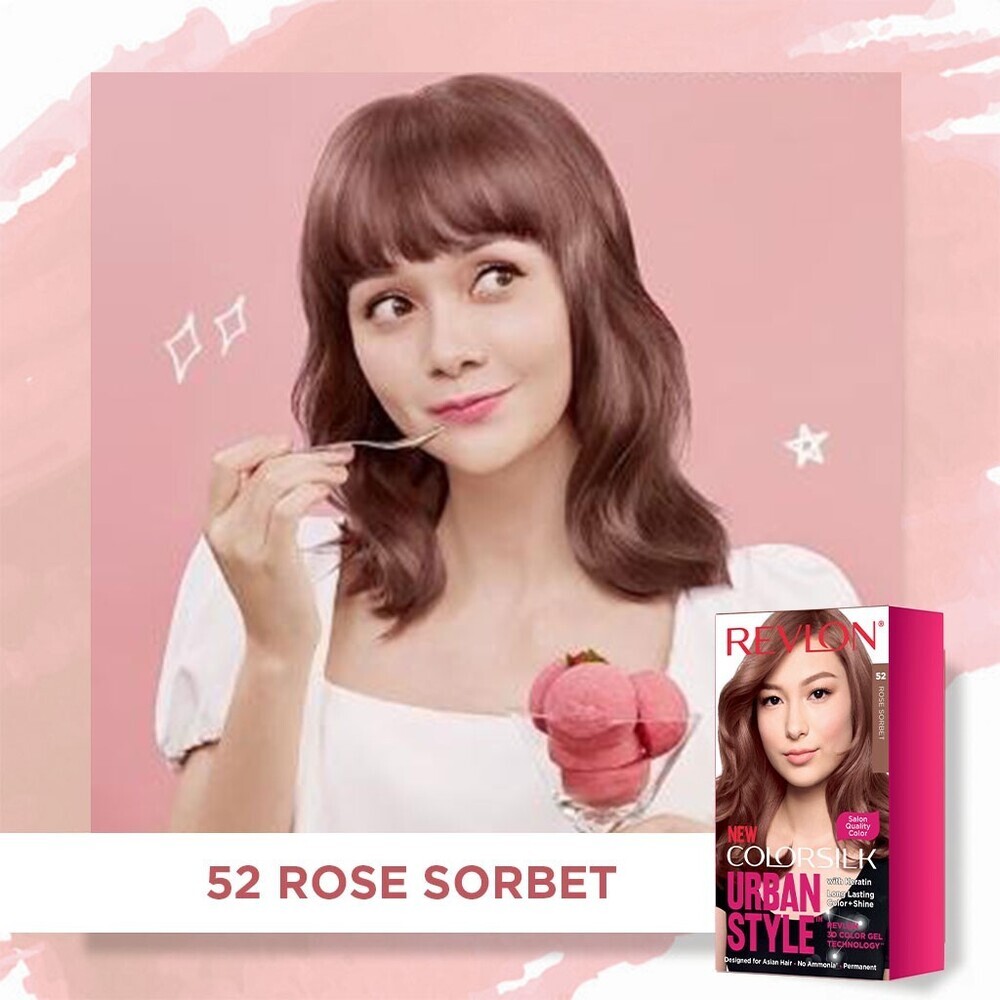 REVLON Colorsilk Hair Color Urban Style 52 Rose Sorbet_img_1