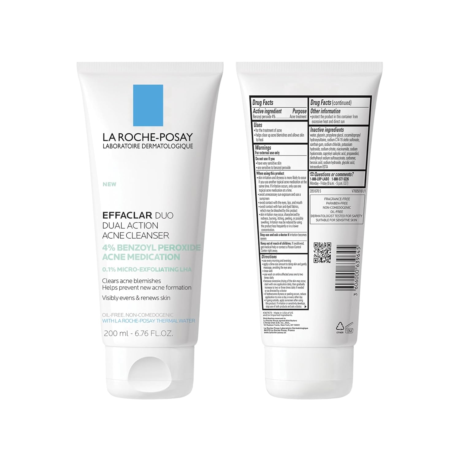 La Roche-Posay Effaclar Duo Acne Cleanser 200ml_img_2
