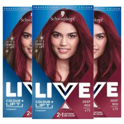 Schwarzkopf Live Colour plus Lift Permanent Hair Colour Deep Red L75_img_0