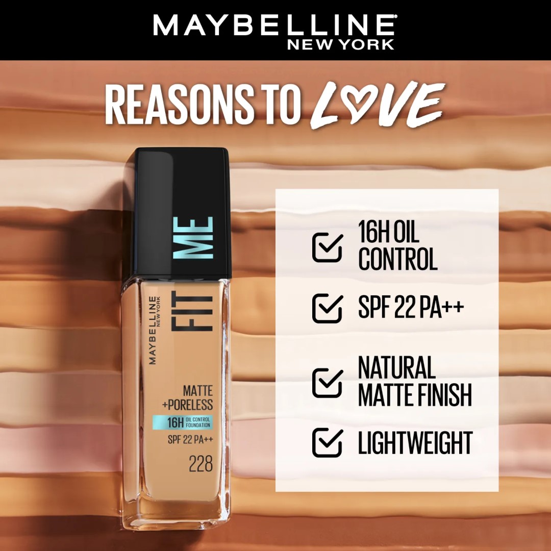Maybelline Fit Me Matte + Poreless Foundation- Soft Tan 228_img_1