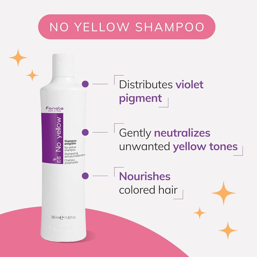 Fanola No Yellow Shampoo for Unisex 350ml_img_1