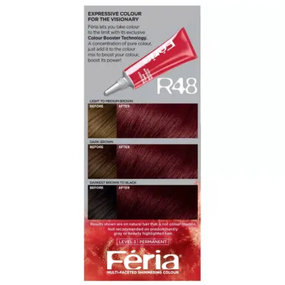 L'Oreal Feria High Intensity Shimmering Colour - R48 Red Velvet_img_1