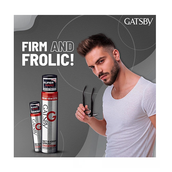 Gatsby Set & Keep Hair Spray Super Hard 66ml