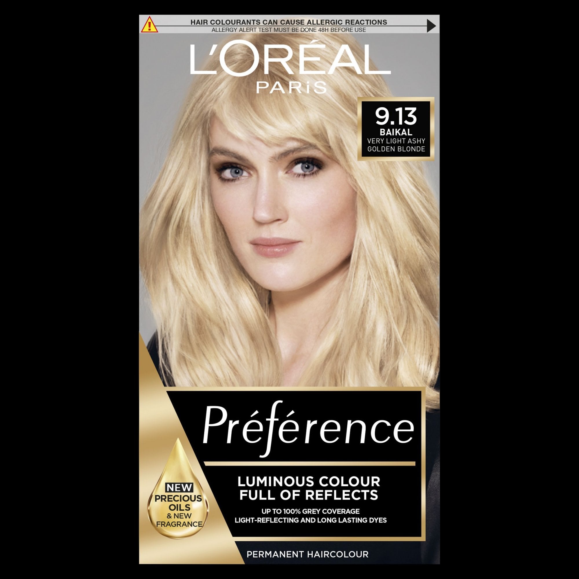 Loreal Hair Color Preference - 9.13 Baikal Very Light ASH Golden Blonde_img_0