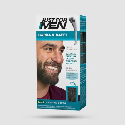 Just for Men Color Gel Mustache & Beard M-45 Dark Brown Black_img_1