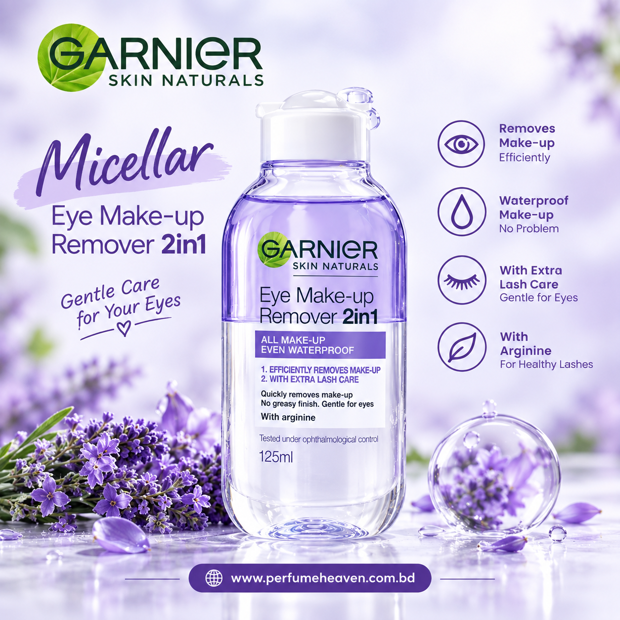 Garnier SkinActive Express 2-In-1 Eye Makeup Remover 125ml_img_2