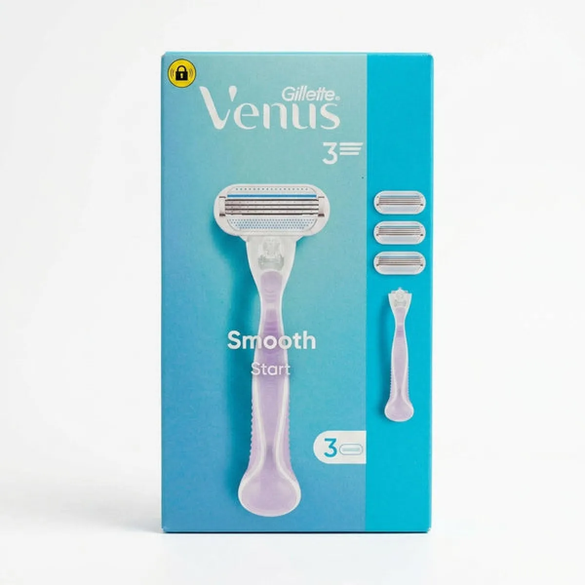 Gillette Venus Smooth Start Razor with 3 Blades