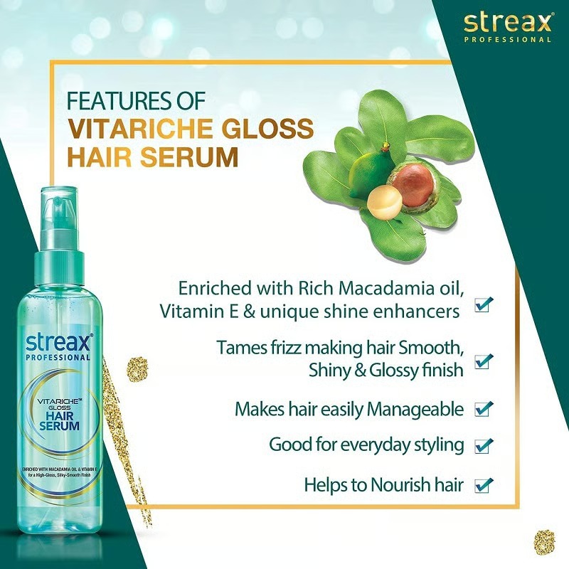 Streax Professional Vitariche Gloss Hair Serum 115ml_img_1