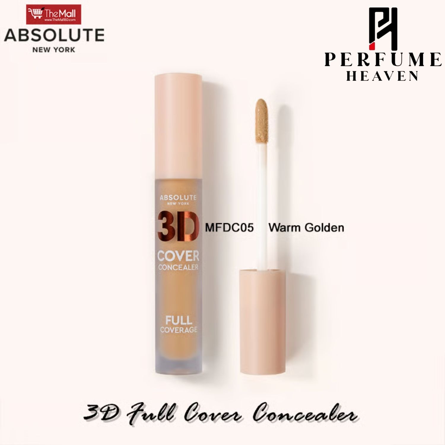 Absolute New York 3D Full Cover Concealer 5.5ml - MFDC05 Warm Golden_img_0