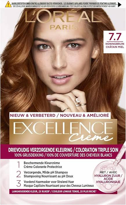 LOreal Paris Excellence Creme - 7.7 Honey Brown Hair Color_img_2