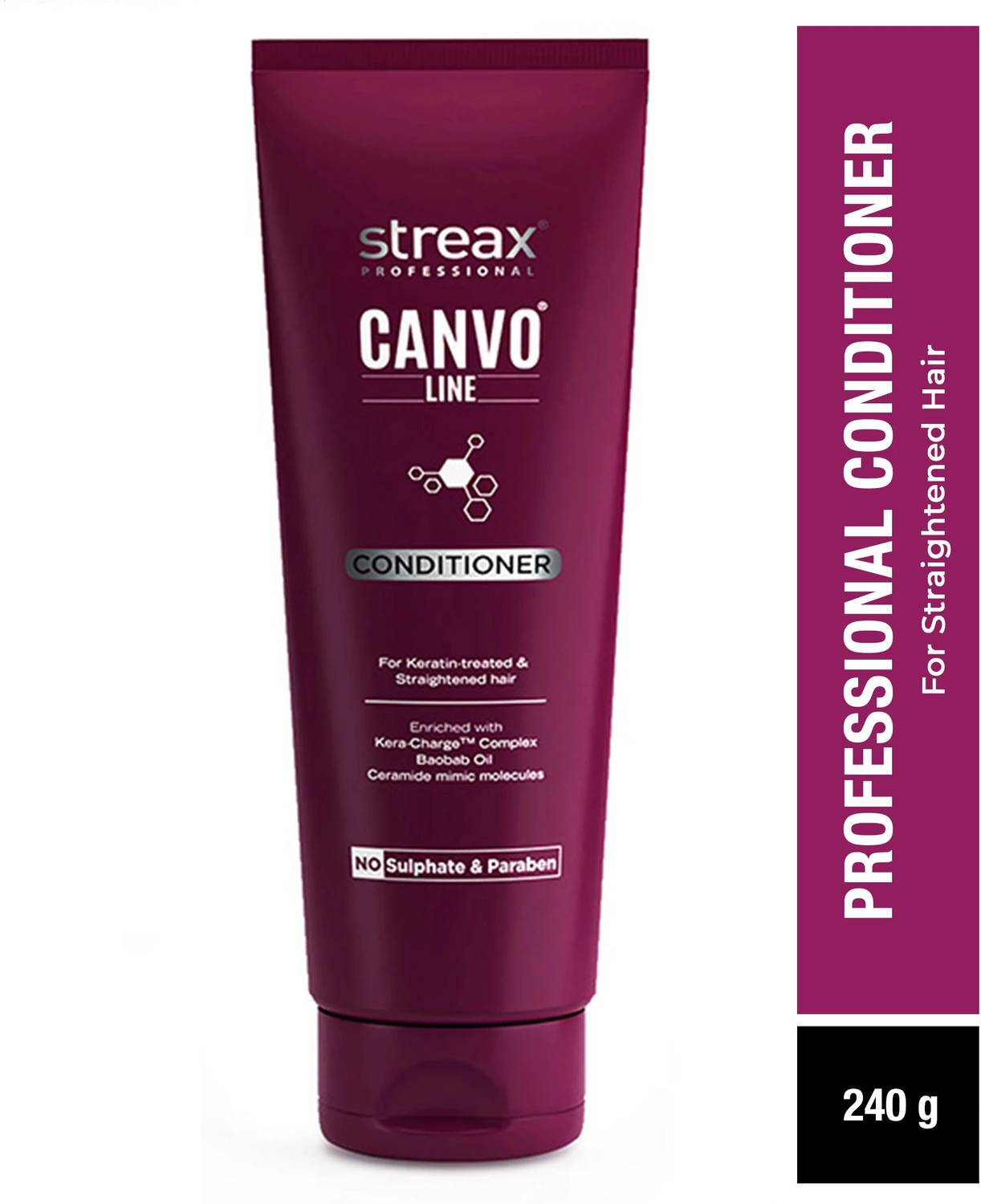 Streax Professional Canvo Line Conditioner Keratin-Treated & Straightened Hair 240g_img_2
