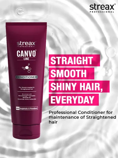 Streax Professional Canvo Line Conditioner Keratin-Treated & Straightened Hair 240g_img_1