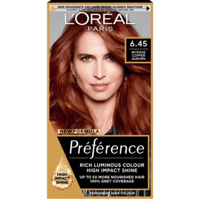 Loreal Paris Preference Hair Color - 6.45 Intense Copper Auburn_img_1